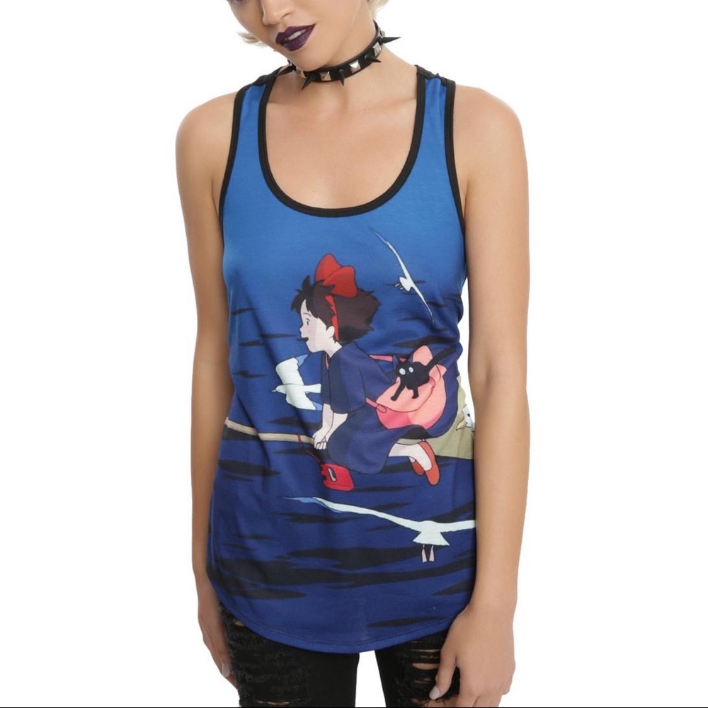 (2) Studio Ghibli Hot Topic Tank Tops Kiki’sDeliveryService & Howl’sMovingCastle